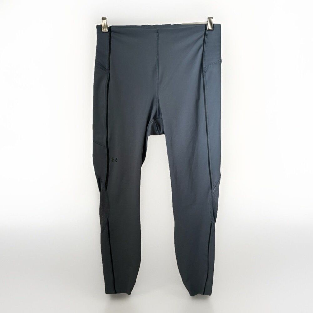 Under Armour Leggings Women's Lg Gray UA Rush Compression Gym Casual Running